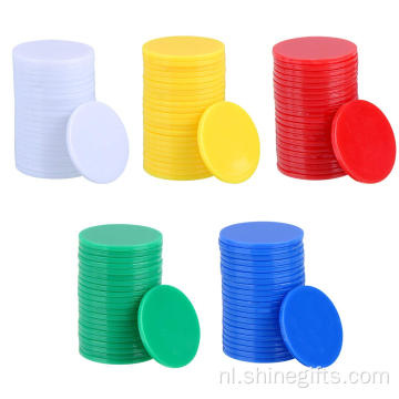 Gekleurde plastic tellers /telchips bingo -markers